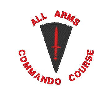 All Arms Commando Course - Gesticktes Design - Wählen Sie Ihr Kleidungsstück
