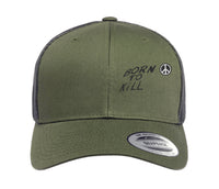 Bestickte Flexfit Yupong-Kappe „Born to Kill“