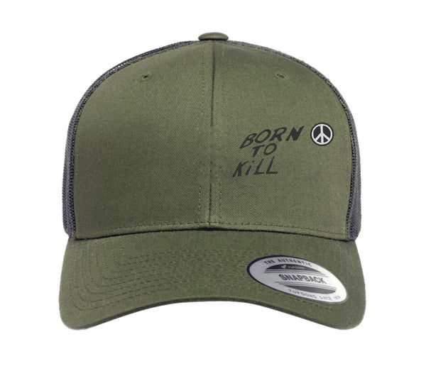 Bestickte Flexfit Yupong-Kappe „Born to Kill“