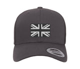 Embroidered Flexfit Yupong Cap Black & White Union Flag