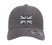 Embroidered Flexfit Yupong Cap Black & White Union Flag