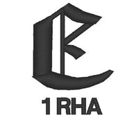 E Bty 1 RHA Royal Horse Artillery- Embroidered Design - Choose your Garment