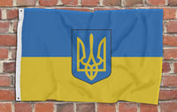 Ukraine Flag (Slava Ukraine) - Fully Printed Flag