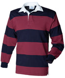 Embroidered - Stripe Long Sleeve Rugby Shirt