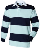 Embroidered - Stripe Long Sleeve Rugby Shirt