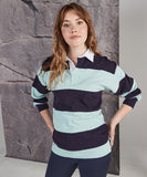 Embroidered - Stripe Long Sleeve Rugby Shirt