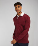 Embroidered - Plain Long Sleeve Rugby Shirt