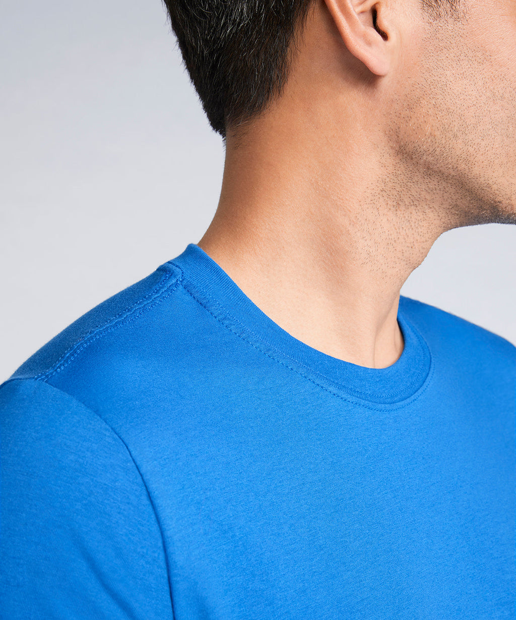 Bestickt - Ringgesponnenes T-Shirt aus Baumwolle für Erwachsene