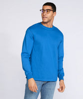 Embroidered - Adult Cotton Long Sleeve ringspun t-shirt