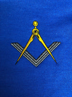 Embroidered Freemason Masonic Square and compass - Choose your Garment