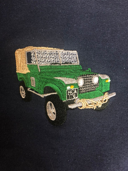 Willys WW2 Jeep Embroidered Design - Choose your Garment