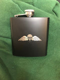 Engraved / Personalised Hipflask 6oz Matte Black