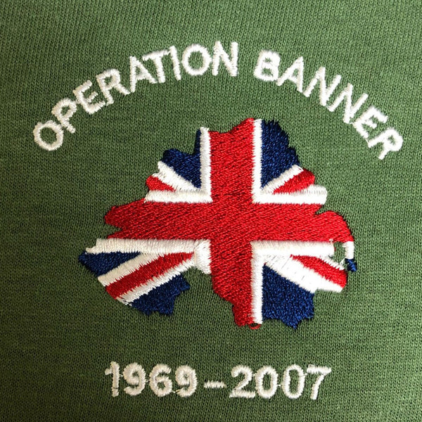 OP Banner (Northern Ireland Troubles) - Embroidered - Choose your Garment