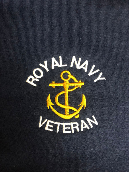 Royal Navy Veteran - Embroidered Design - Choose your Garment