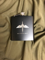 Engraved / Personalised Hipflask 6oz Matte Black