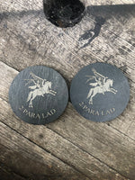 Unit Personalised Engraved Slate Coasters - Mess Dinner Logo Coasters