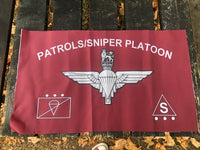 Sniper / Patrols Platoon Parachute Regiment Printed Flag