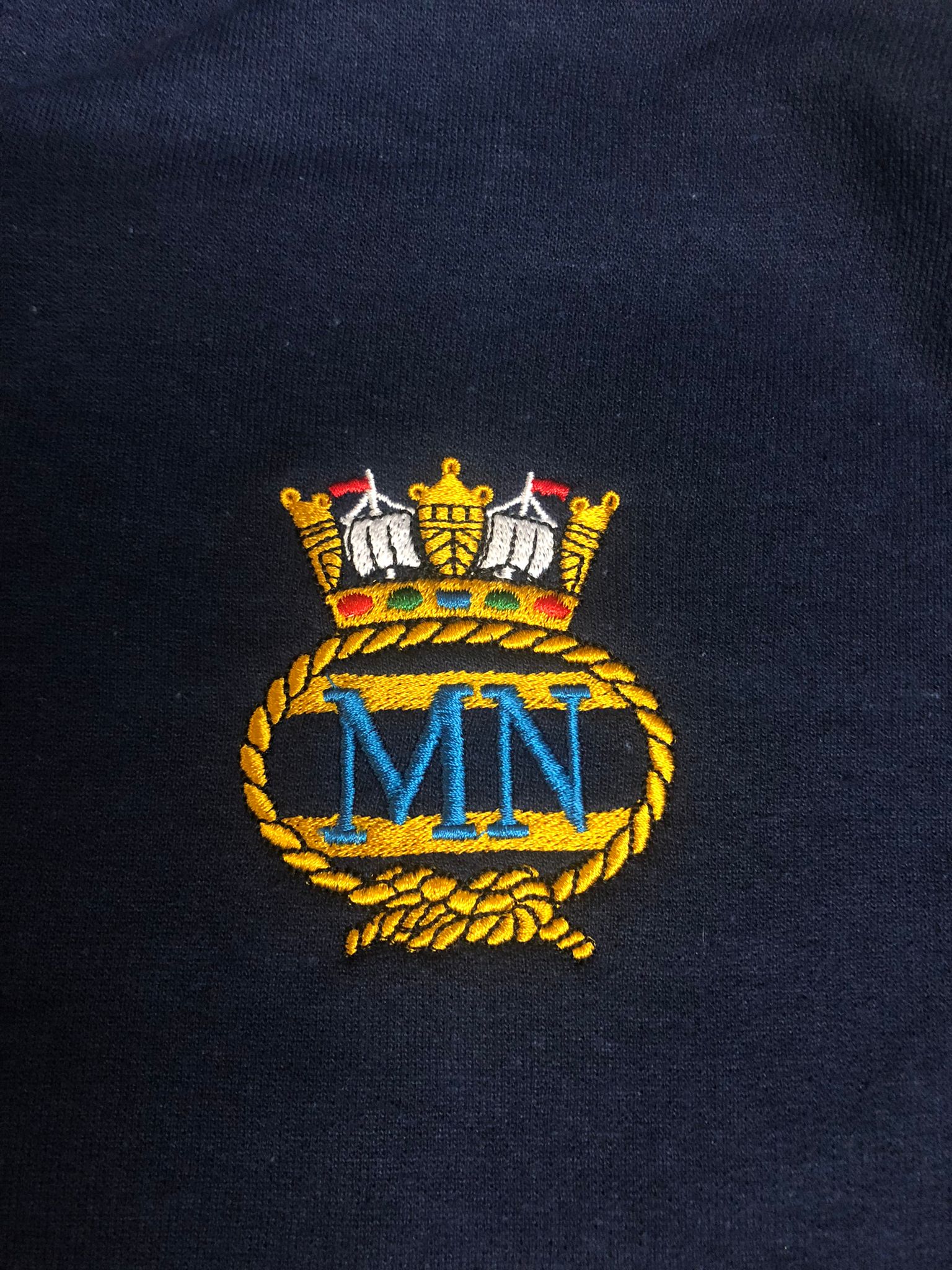 Handelsmarine - Gesticktes Logo / Design / Motiv - Wählen Sie Ihr Kleidungsstück