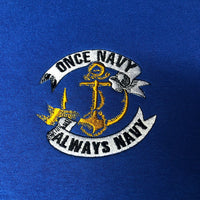 Once Navy always navy - Embroidered - Choose your Garment