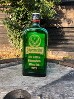 Engraved Bottle Of Jagermeister 70cl liqueur -  your design /upload your artwork