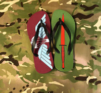 Printed Flip Flops - Commando Dagger & Airborne Wings