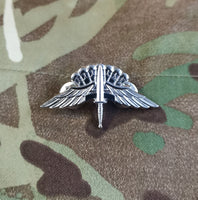 US / USA / American Free Fall Airborne parachutist jump wings metal badge - jump master