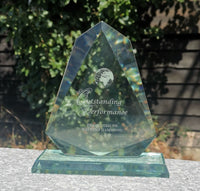 Engraved Jade Arrow Award - Free Engraving / Your Design