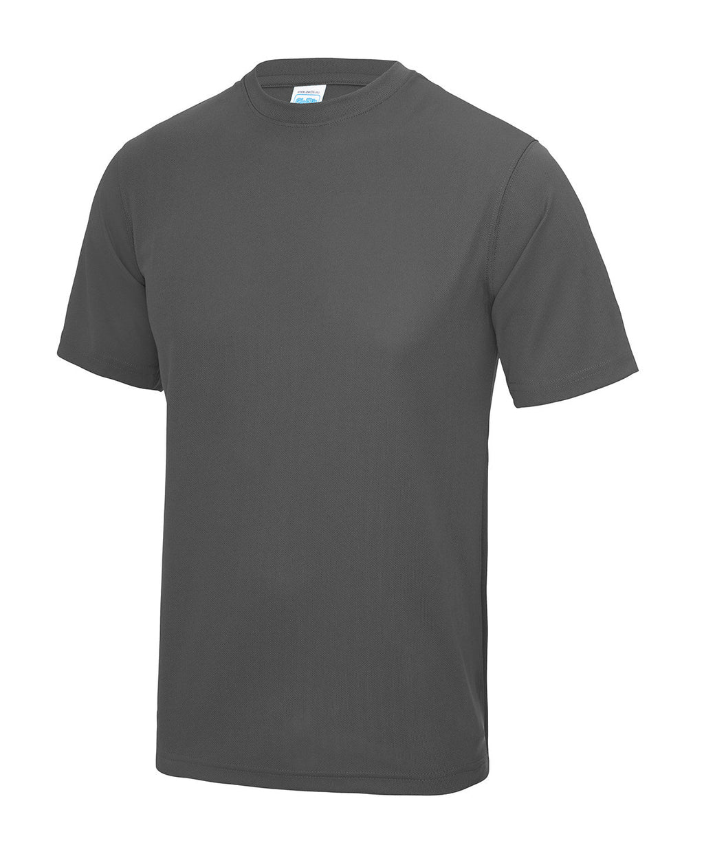 Besticktes Just Cool Feuchtigkeitsableitendes Sport-T-Shirt für Erwachsene