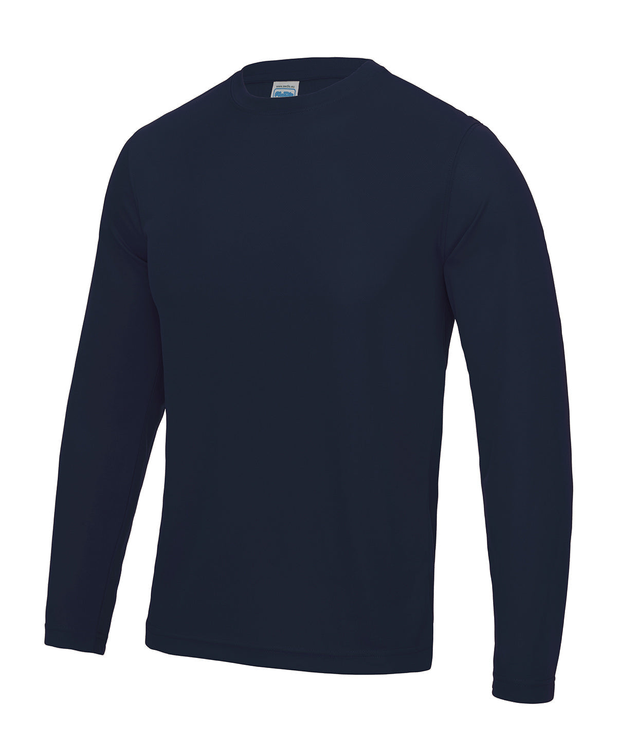 Besticktes, langärmliges Just Cool-Sport-T-Shirt für Erwachsene mit Feuchtigkeitsableitung