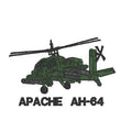 Apache AH64 - Gesticktes Design - Wähle dein Kleidungsstück