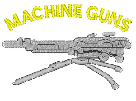 Machine Guns - Embroidered - Choose your Garment