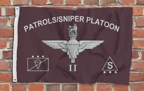 Sniper / Patrols Platoon Parachute Regiment Printed Flag