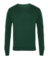 Embroidered - V Neck Knitted Jumper / Jumper