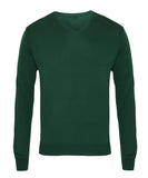 Embroidered - V Neck Knitted Jumper / Jumper