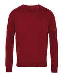 Embroidered - V Neck Knitted Jumper / Jumper