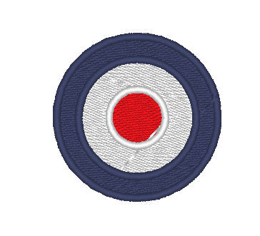 Royal Air Force Logo Roundall RAF - Gesticktes Design - Wähle dein Kleidungsstück
