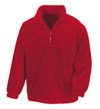 Embroidered - 1/4 Zip Fleece Jacket