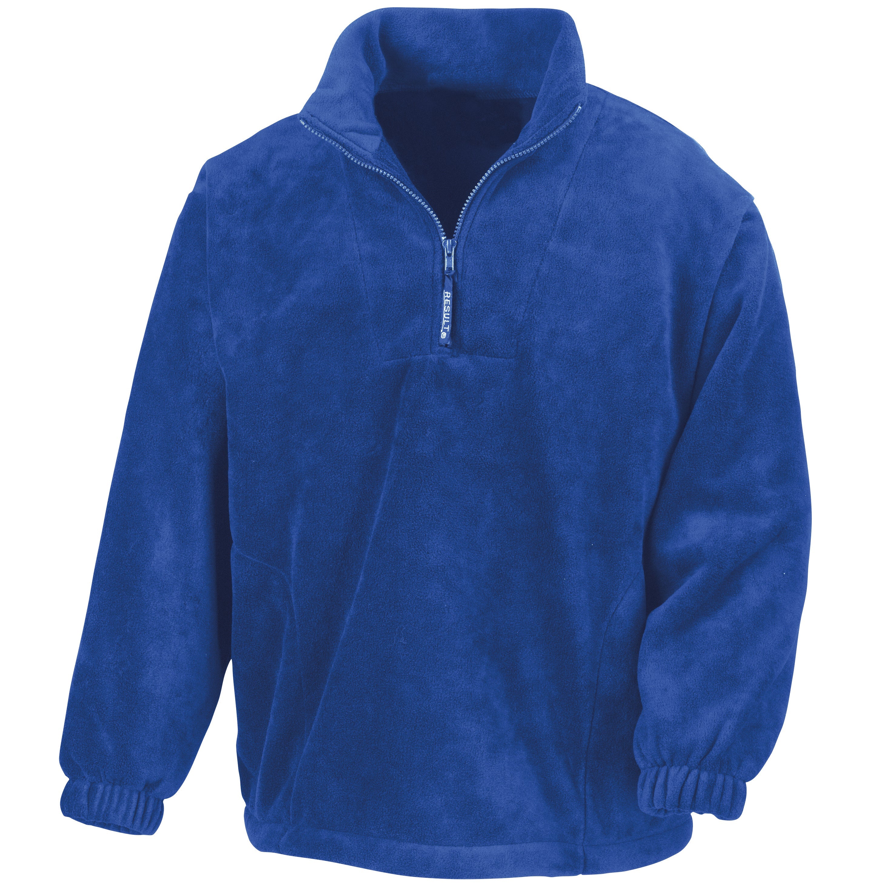 Bestickte Fleecejacke mit 1/4-Reißverschluss