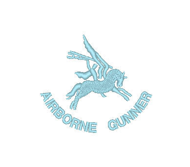 Gesticktes Logo / Motiv - Wähle dein Kleidungsstück - Airborne Gunner Pegasus