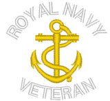 Royal Navy Veteran - Embroidered Design - Choose your Garment