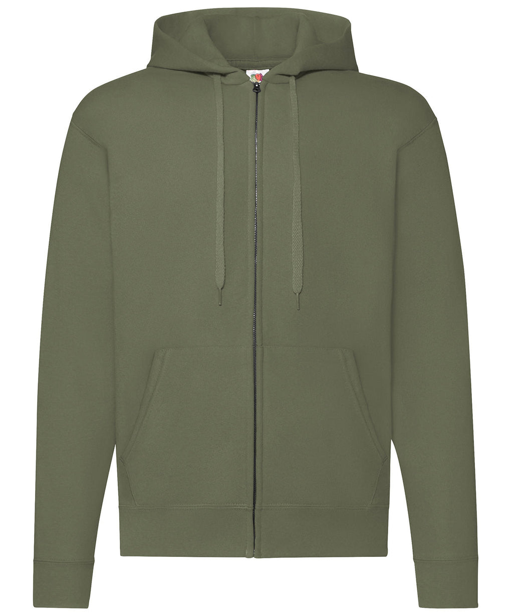 Bestickt - Premium Kapuzenpullover mit Reißverschluss (Hoodie)