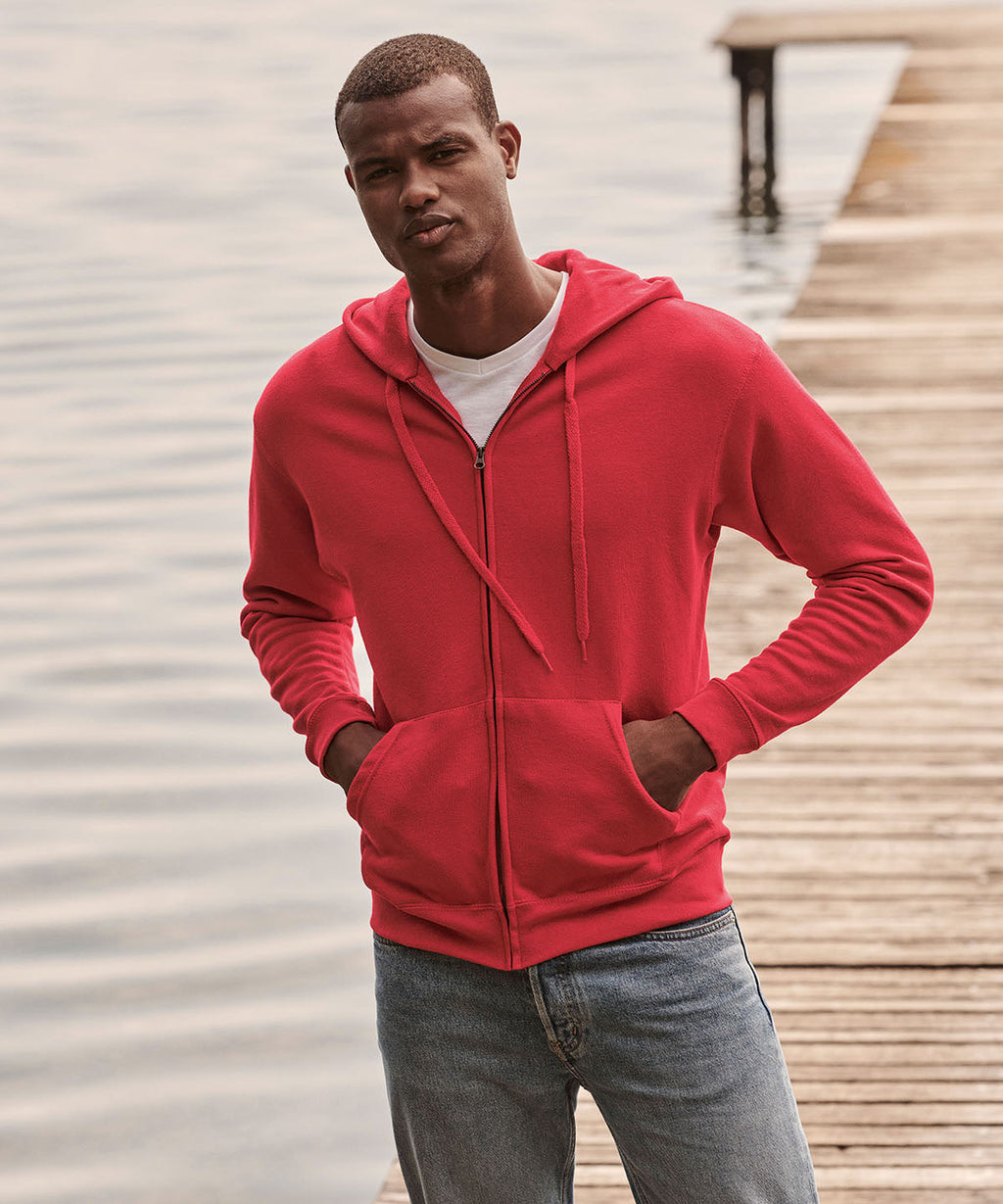 Bestickt - Premium Kapuzenpullover mit Reißverschluss (Hoodie)