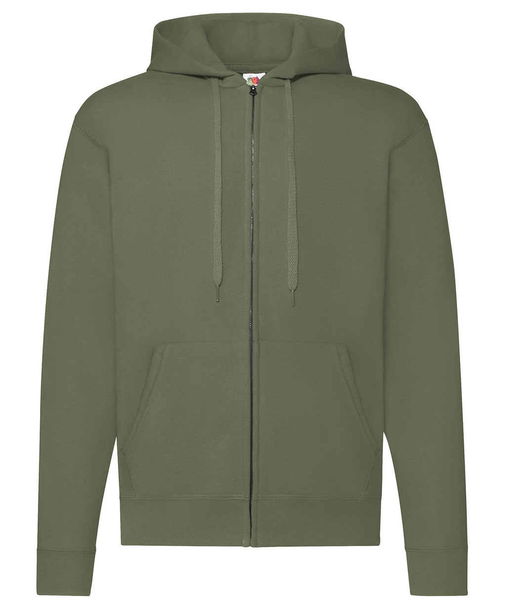 Bestickt - Premium Kapuzenpullover mit Reißverschluss (Hoodie)