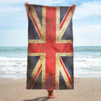 Union Jack / British Union Flag - Fully Printed Towel - Choose your size