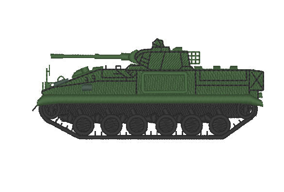 Armoured Fighting Vehicle AFV Warrior Embroidered Design - Choose your Garment