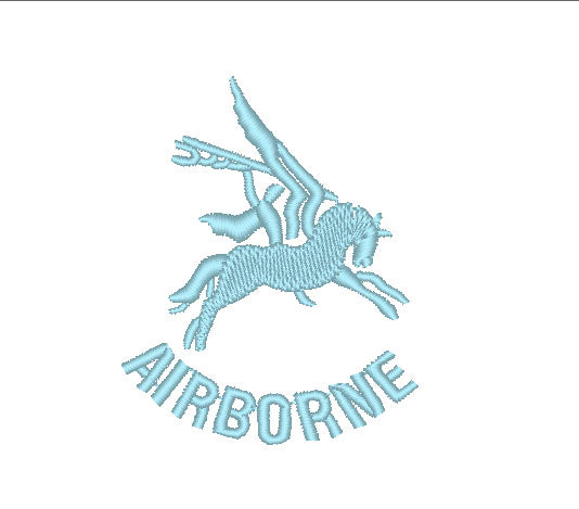 Airborne Pegasus - Bestickt - Wähle dein Kleidungsstück