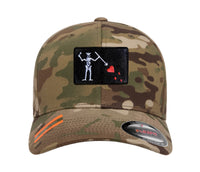 Embroidered Flexfit Yupong Cap Blackbeard Flag Baseball Cap (Edward Teach)