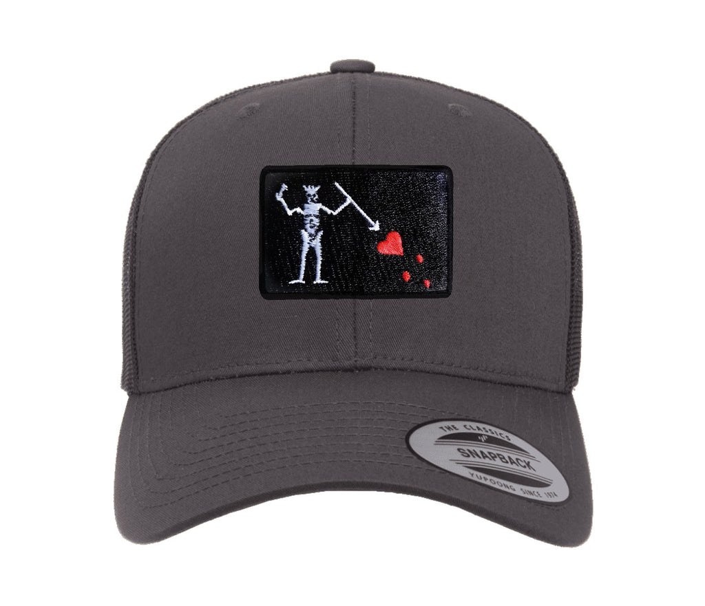 Bestickte Flexfit-Yupong-Kappe Baseballkappe mit Blackbeard-Flagge (Edward Teach)
