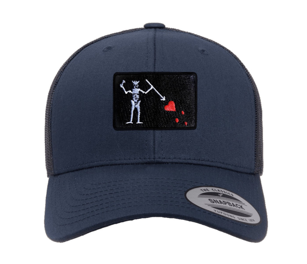 Bestickte Flexfit-Yupong-Kappe Baseballkappe mit Blackbeard-Flagge (Edward Teach)