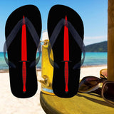 Printed Flip Flops - Black Commando Dagger